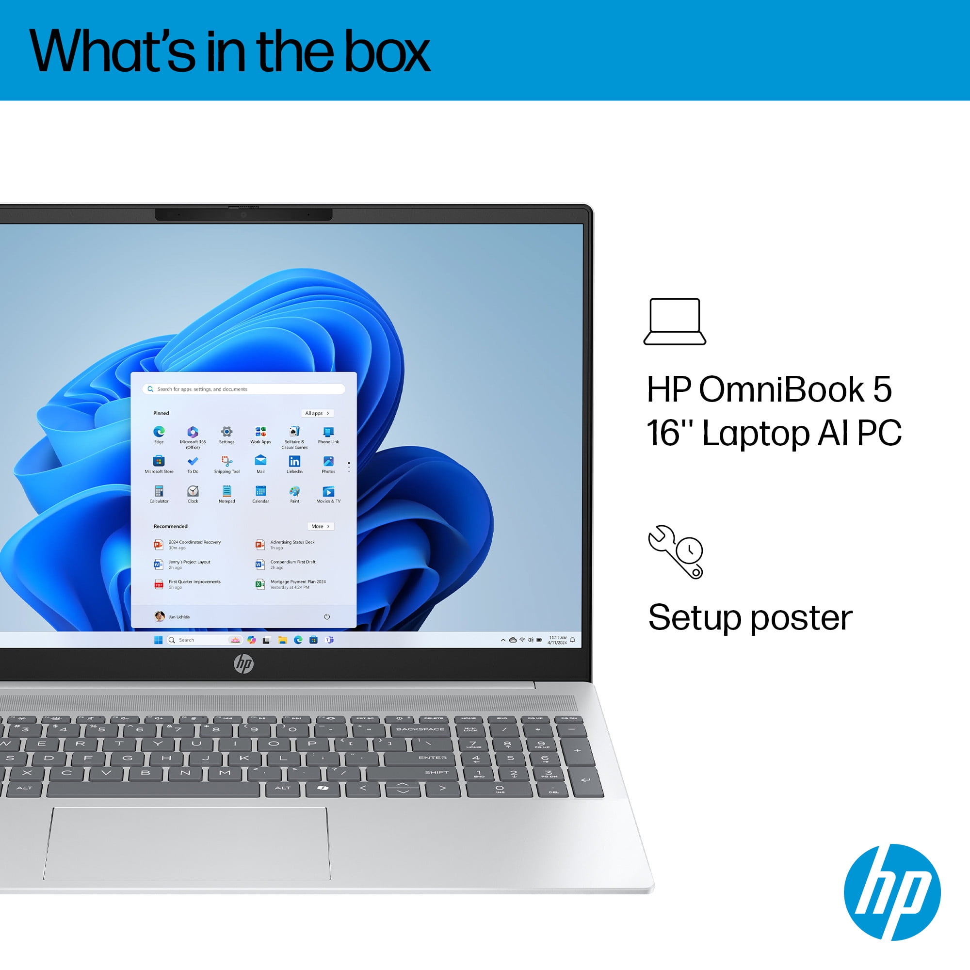 HP Omnibook 5 16-ba1009ca 16" WUXGA IPS Laptop Intel Core i5-1334U 16GB RAM 512GB SSD