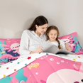 thumbnail image 4 of Manfei Kids Children Cartoon Axolotl Twin Bedding Sets 7-Piece,Kawaii Marine Animal Bedding Comforter Set Microfiber,Cute Salamander Breathable Sheet Sets,Super Cozy Room Decor,Reversible, 4 of 8