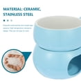 thumbnail image 4 of Miangastore 1 Set of Practical Chocolate Pot Chocolate Fondue Ceramic Cheese Melting Pot, 4 of 9