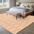 thumbnail image 4 of Abstract Bohemia Area Rugs 5'x8', Washable Small Throw Rugs for Classroom Bedroom, Modern Boho Floral Orange Indoor Outdoor Rug Non-Slip Low Pile Carpet Runner Reversible Floor Mats, 4 of 8