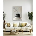 thumbnail image 2 of Zen Canvas Wall Art Spa Stones Picture Wall Decor Framed Meditation & Calm Painting Minimalist Prints Spiritual Room Living Room Bathroom Ready to Hang, 2 of 5