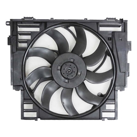 Agility Auto Parts 6010024 Dual Radiator and Condenser Fan Assembly for BMW Specific Models