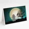 thumbnail image 1 of Halloween Scary Poodle Silver Greeting Cards & Envelopes - Pack of 8, 1 of 1