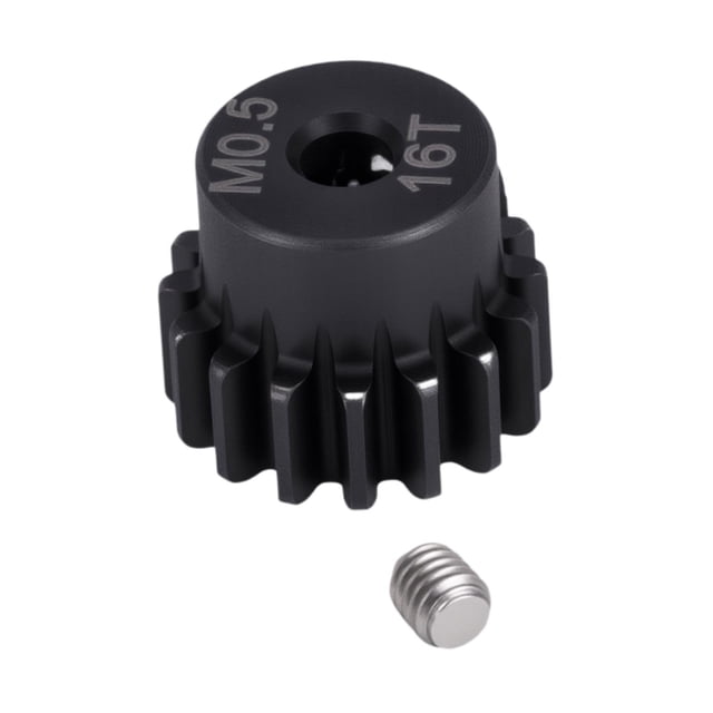 Piñón de coche RC de alto rendimiento, repuesto con tornillo para escala 1/18 y 1/24 16T