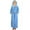 Sky Blue, variant on Women's Ankle Length Hooded Low Twist Soft Turkish Cotton Bathrobe