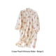 thumbnail image 2 of Minnieouse Albornoz con estampado de melocotón para mujer, Kimono de estilo japonés, camisón de crepé de algodón, ropa de dormir holgada absorbente de Pijama Beige L Minnieouse AP019178-04, 2 of 6