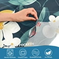 thumbnail image 3 of Yayeee Kitchen Curtains Tier Pair Light Filtering 27"x36" Rod Pocket Short Cafe Window Panel, Floral Lemon, 3 of 7
