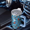 thumbnail image 4 of 40oz Chicken Tumbler: Handle Flip Straw Lid Chicken Travel Must Haves Tumblers with Lids Straws Vacuum Insulated Leak Proof Stainless Steel Gifts, 4 of 5