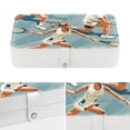 thumbnail image 4 of Tennis Portable PU Leather Jewelry Organizer with Necklace Holder, Jewelry Stand, and Earring Holder - Removable Compartment Included, 4 of 6