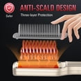 thumbnail image 3 of Cepillo alisador de pelo SDLOGAL, peine alisador para mujer, con 5 temperaturas y calentamiento rápido, fácil de usar, estilo salón, doble voltaje, ideal para viajes (beige), 3 of 5