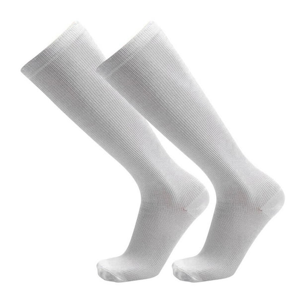 Calcetines Deportivos de Compresión para Hombre Medias hasta La Calcetines Deportivos con Manga atención Del Tobillo - LX-Large -XL