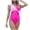 Hot Pink, variant on QHFBli Women One Piece Swimsuits Tummy Control One Piece Swimsuit - Push up Bathing Suit Full Coverage Swimwear