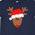 thumbnail image 4 of Inktastic Christmas Cute Reindeer in Santa Hat Boys or Girls Baby T-Shirt, 4 of 5