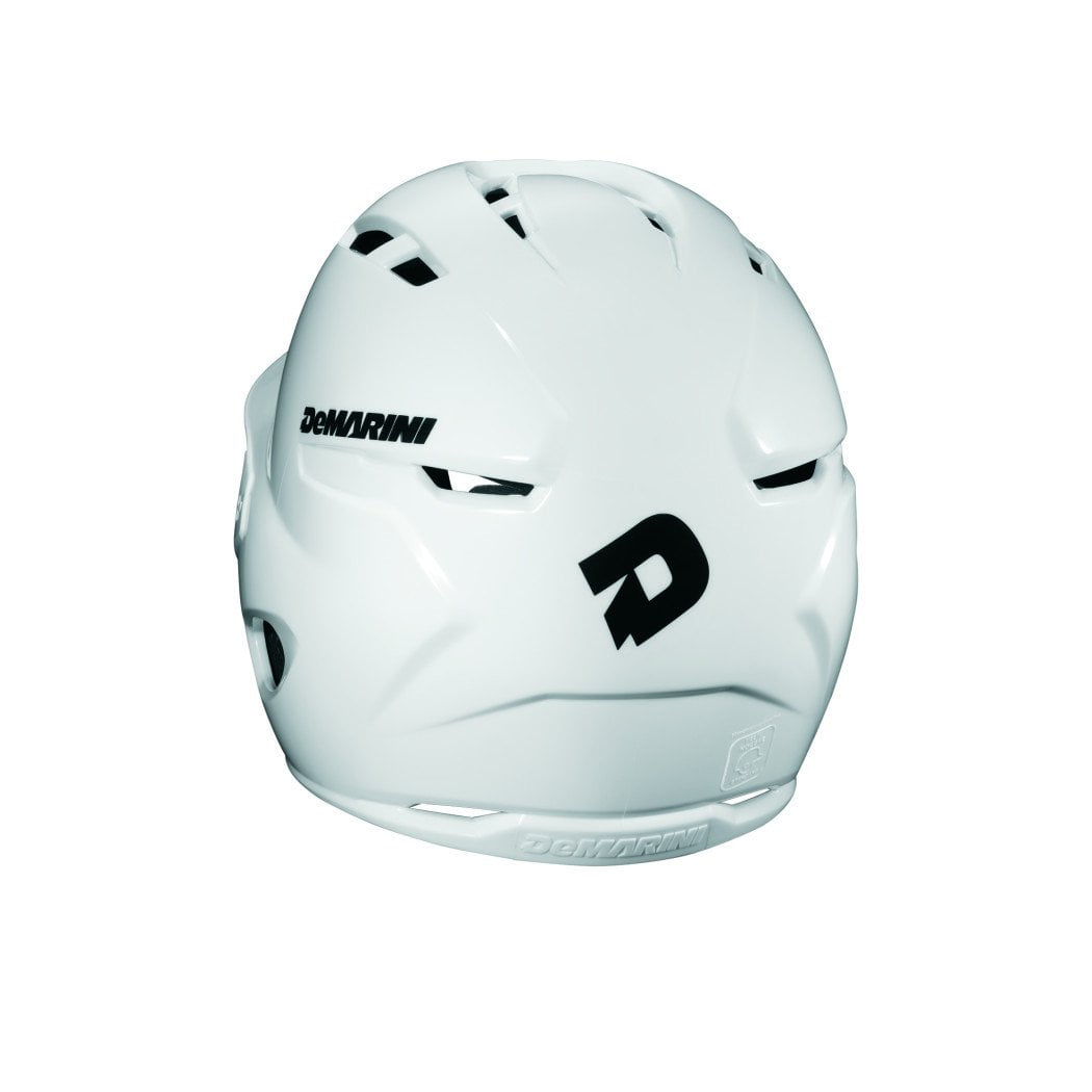 white demarini helmet