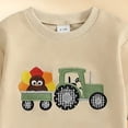 thumbnail image 5 of yboeqw Toddler Baby Boys Clothing Outfits 2 Piece Trendy Print Long Sleeve Round Neck T-Shirt and Relaxed Fit Pants Sets Green,Size 12-18 Months, 5 of 7