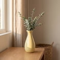 thumbnail image 6 of Unique Bargains Small Ceramic Bud Modern Cylinder Vase Yellow 2.4"L x 2.4"W x 5.1"H, 6 of 7