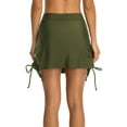 thumbnail image 7 of Attraco Womens Swimmming Skirt Drawstring Skirted Swim Shorts High Waist Tankini Bottoms, 7 of 7