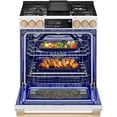 thumbnail image 4 of 30 Inch Slide-In Gas Smart Range with 5 Sealed Burners, 6.3 cu. ft. Oven Capacity, Storage Drawer, 4 of 10