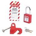 thumbnail image 1 of Kit de bloqueo de disyuntores con etiqueta, compacto, universal para disyuntores miniatura, fácil de usar, con cerradura y llaves, dispositivo de, 1 of 9