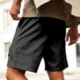 thumbnail image 6 of Gyexs Mens Shorts Casual Drawstring Waist Y2k Shorts Stretch Summer Beach Sweat Shorts Summer Clothes Black, Size XL, 6 of 6