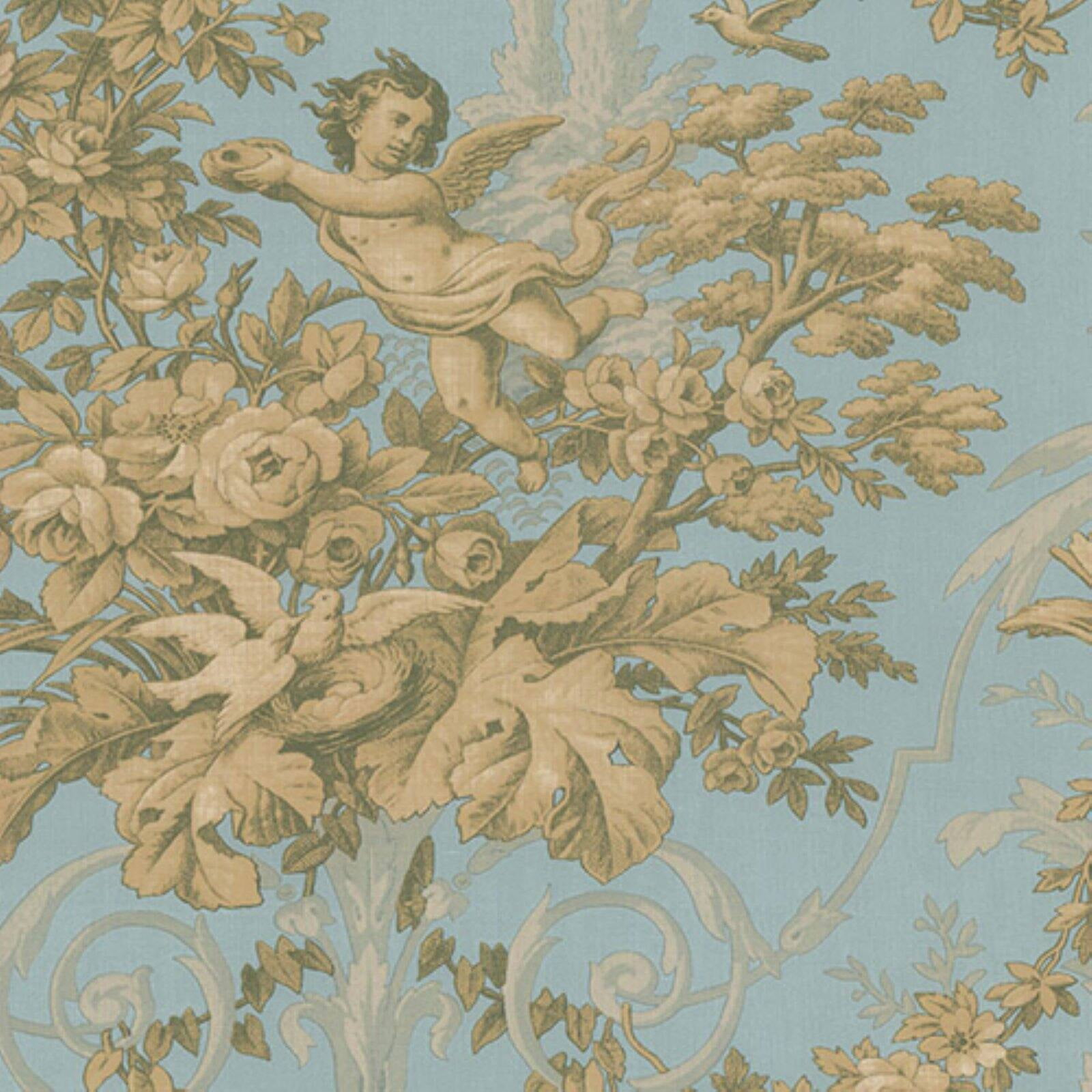 Manhattan Comfort Windham Fabric Toile Wallpaper