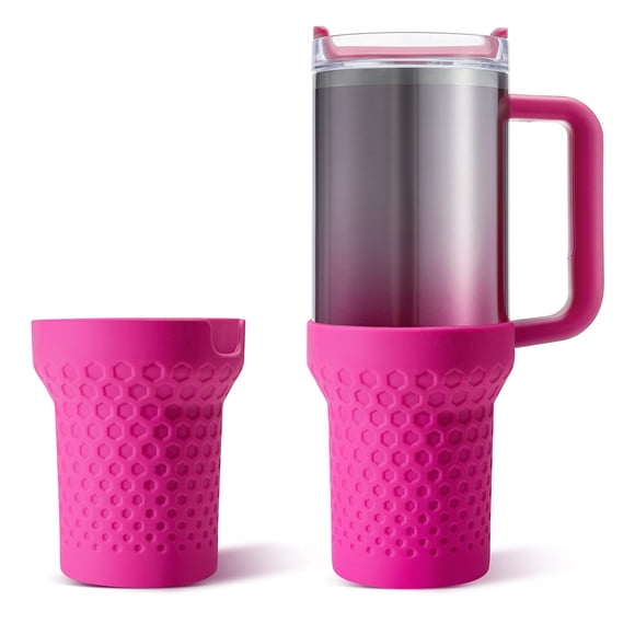Bota de silicona para Stanley Cup Thxbag, color rosa intenso, neón, 600 ml, 900 ml