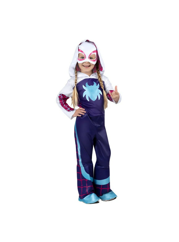 Toddler Girls' Marvel Gwen Stacy Ghost Spider Costume by Jazwares - Size 3T-4T