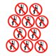 thumbnail image 5 of unbranded 10Ud Etiquetas Autoadhesivas Para Seguridad Señal No Apoyar En Superficies, 5 of 8