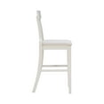 thumbnail image 4 of Linon Rylan 30" Bar Stool, Whitewash/Beige, 4 of 12