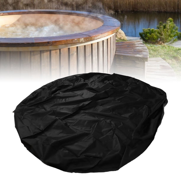 Protector De Cubierta De Piscina, Cubierta Superior Plegable De Aislamiento Negro Para Piscina Para Exteriores