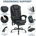 Hoffree Massage Office Chair Ergonomic Computer Desk Chair Big and Tall