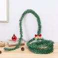 thumbnail image 2 of Twfbrm 16.4FT Christmas Garland with 12PCS Bow and Christmas Ball Decoration Rattan Event Scene Christmas Ornaments Christmas Tree Decorations Supplies Holiday Decoration Green, 2 of 6