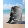 thumbnail image 4 of Black White Beach Towels Oversized Super Absorbent, Ombre Gradient Striped Minimalist Texture Lightweight Bath Towel Quick Dry Sets For Bathroom/Pool/Rv Camping/Beach Play/Gym Room/Picnic 30"x60", 4 of 8