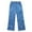 Dark Blue 2, variant on FAIWAD Toddler Girls Summer Thin Jeans Casual Elastic Waist Straight Leg Jeans Kids Classic Breathable Denim Pants