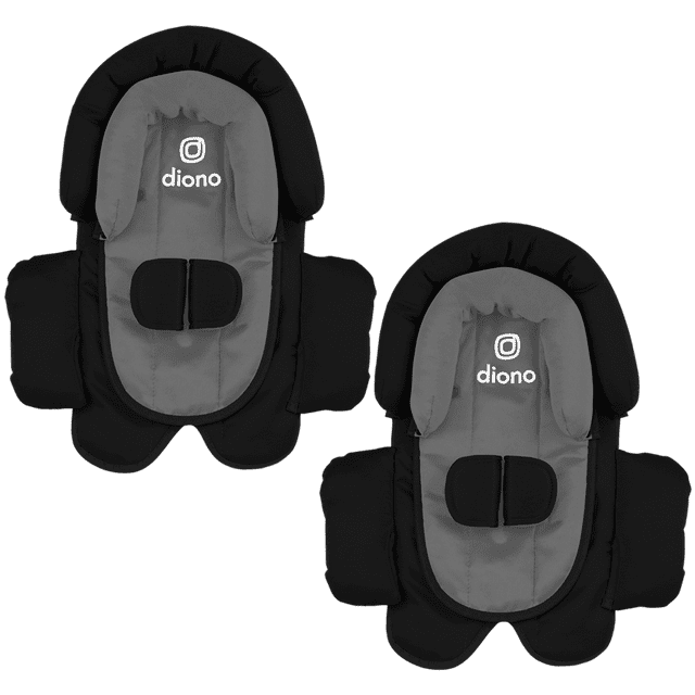 Diono Cuddle Soft 2-Pack 2-in-1 Baby Head Neck Body Support Pillow, Black Storm