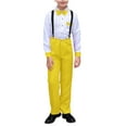 thumbnail image 2 of HAOTAGS Boys Suit Outfit Sets, Suspender Trousers Summer Button - Down Shirt Performance Outfits Yellow 11-12Years, 2 of 4