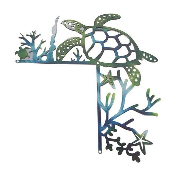 Sea Turtle Door Frame Decoration, Sea Turtle Double Sided Outline, Ocean Metal Sea Turtle Door Frame Wall Art Decoration