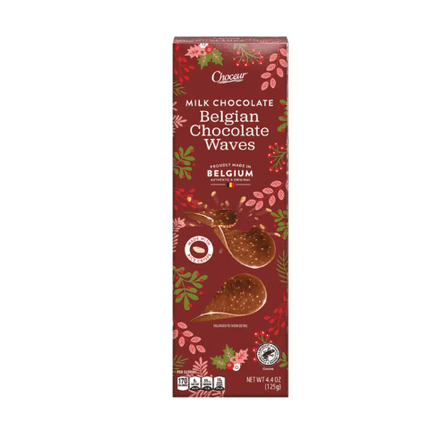 Choceur Belgian Chocolate Waves Milk Chocolate 4.4 oz,2 Pack