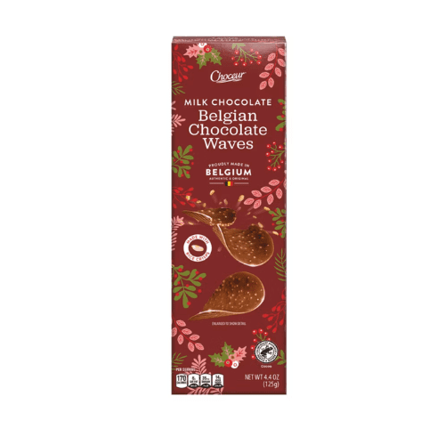 Choceur Belgian Chocolate Waves Milk Chocolate 4.4 oz,2 Pack