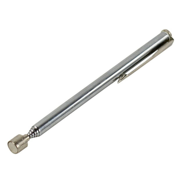 Riwesomey Mini imán telescópico portátil de 1 pieza, bolígrafo para recoger tuercas y pernos, herramientas de mano de promoción, Artesanía Plata