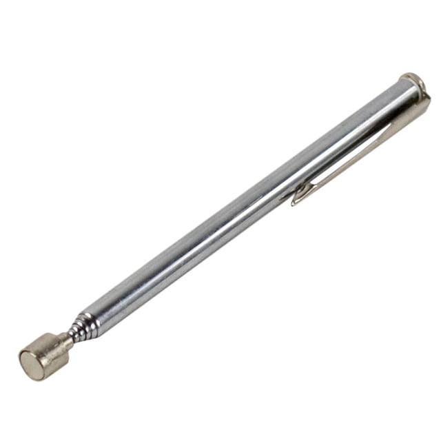 Riwesomey bolígrafo telescópico portátil, herramienta de mano para recoger tuercas y pernos, longitud ajustable, tono plateado, 1 unidad Artesanía