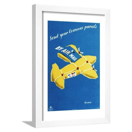 Send Your Overseas Parcels by Air Mail Framed Print Wall Art By Peter (Best Way To Send International Mail)