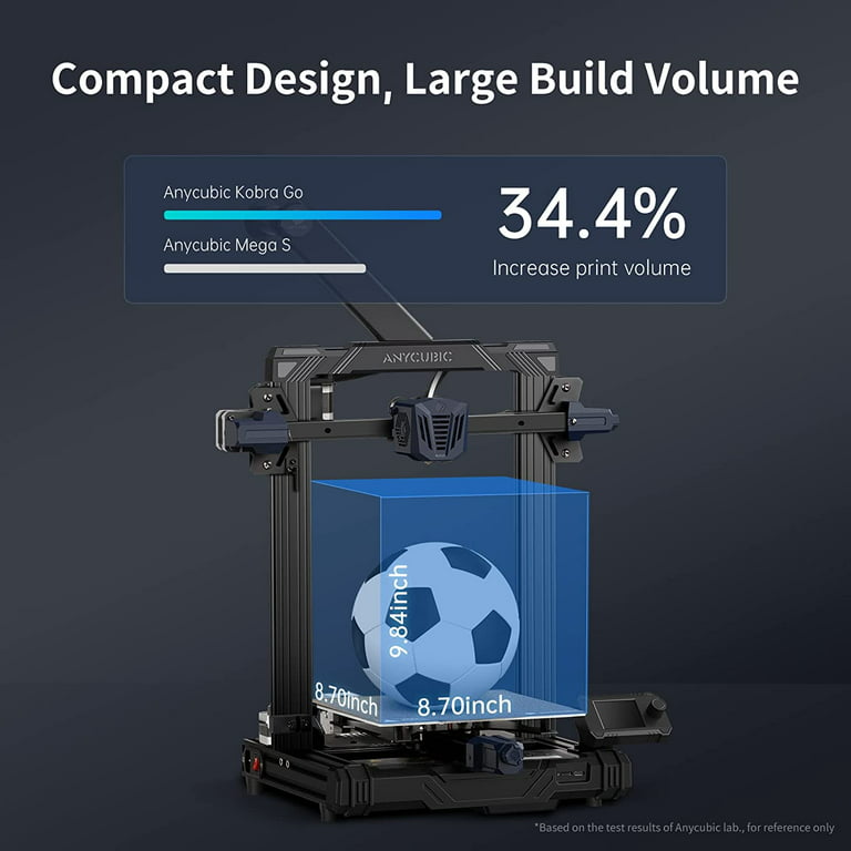 Gespierd Vriendin Ongepast Anycubic Kobra Go FDM 3D Printer Auto Leveling and ANYCUBIC 1KG PLA 3D  Printer Filament Bundle - Walmart.com