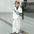 thumbnail image 2 of Vividxx Boys Suit Blazers With Printed Pattern Children Casual Suit For Boys Fashion Show Flower Girl For 3-16 Years Old Coats Toddler O-Neck Breathable Outwear, 2 of 9
