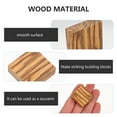 thumbnail image 4 of Wood Pieces For Epoxy Resin Assorted Color 24Pcs 1.2X1.2X0.4In, 4 of 5