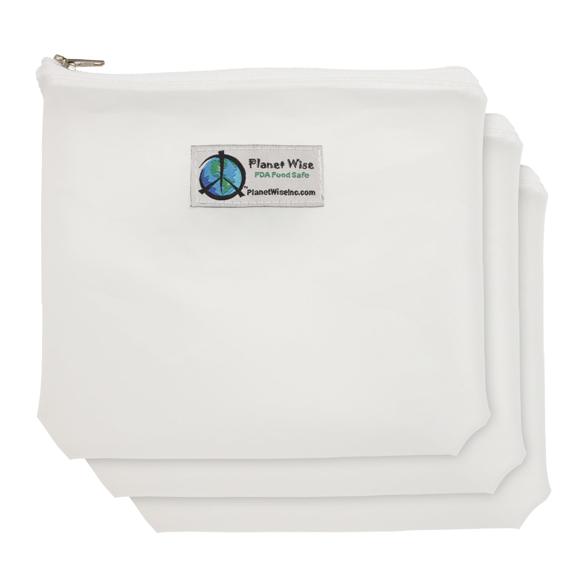 Wise Reusable Zipper Quart Bag, 3Pack, Clear