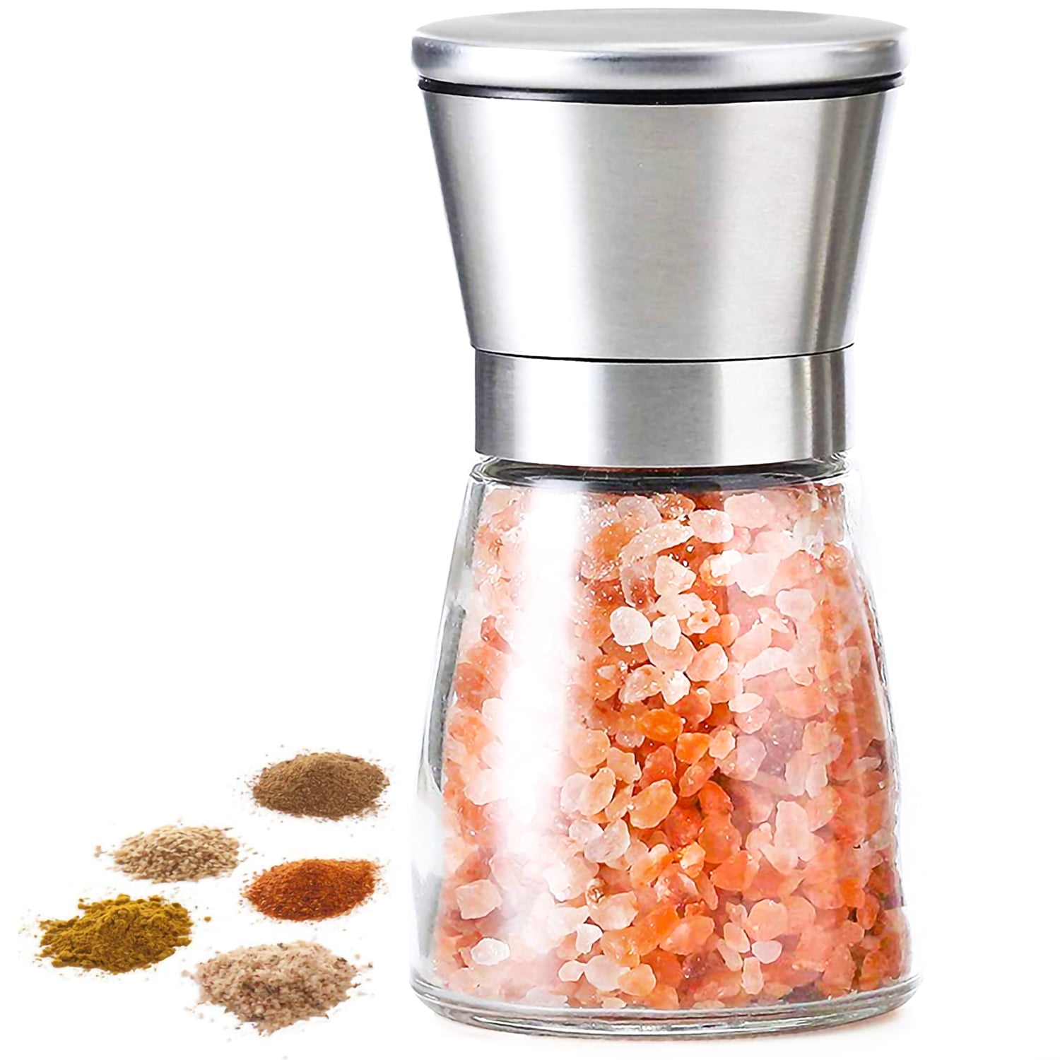 Salt or Pepper Grinder,Stainless Steel Salt Grinder,Manual Pepper Mill
