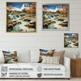 thumbnail image 4 of Designart "Nature s Fountain The Geyser s Eruption II" Landscapes Floater Framed Canvas Wall Art, 4 of 7