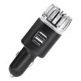 thumbnail image 1 of Purificador de aire para coche, ionizador, desodorante antimicrobiano iónico enchufable de 12 V con cargador USB doble, eliminador de olores a humo, olores de mascotas y alimentos,, 1 of 8