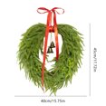 thumbnail image 3 of Ganfancp Vintage Christmas Wreath Home Decor Faux Needles Christmas Front Door Wreath With Hanging Bells Wreath Ofertas Del Día 1 X Guirnalda de Campanillas, 3 of 7